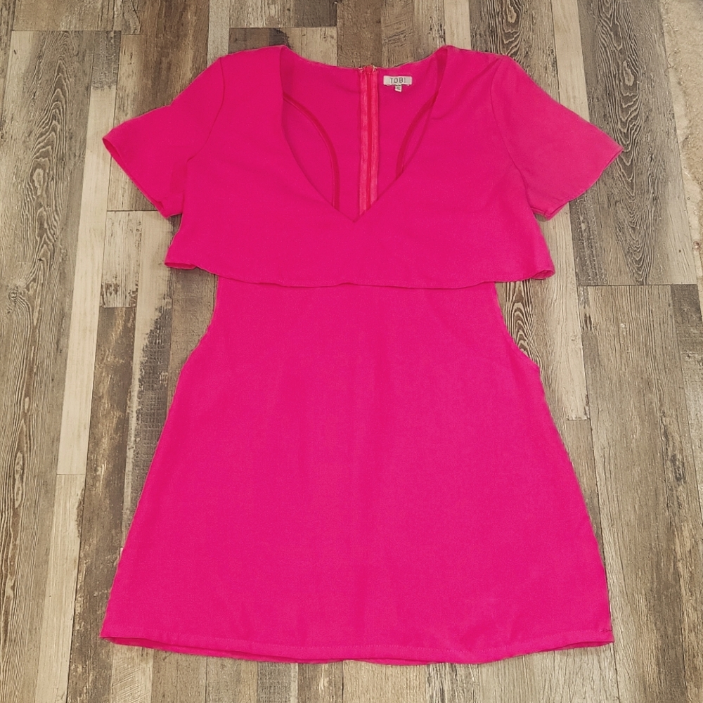 Pink cut out dress